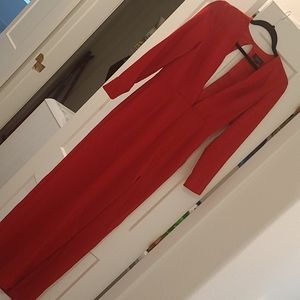 Top shop Red low cut evening gown